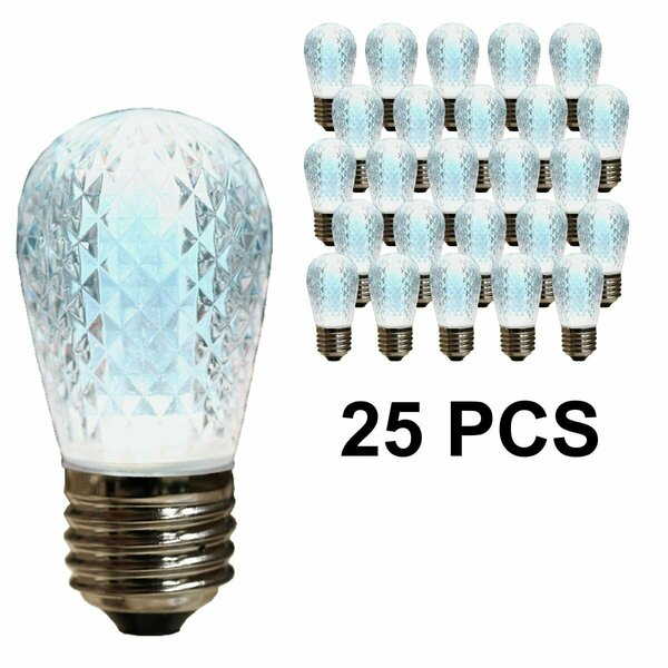 Queens Of Christmas T50 Cool White Dimmable Replacement Bulbs, 25PK T50-DIM-RETRO-CW-25
